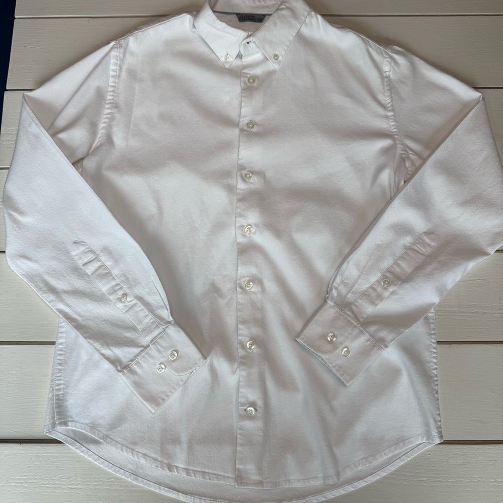 TASC Classic White Button-Down Performance Men's Shirt